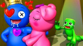 Green is So Sad with Couple Blue and Pink - Love Sad Story | Rainbow Friends 2 | Cartoon Animation