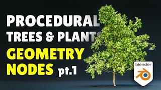 Create Plants and Trees in Blender 4.0! (Geometry Nodes Tutorial | Part 1)