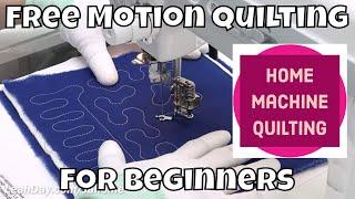 Free Motion Quilting for Beginners - Janome 1600P Home Sewing Machine