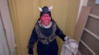 Scary Krampus costume, satan, devil, cert, dabel