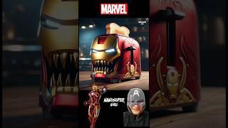 Marvel Superhero Becomes a Toaster Super Monster #marvel #dc #avengers #superhero #shorts