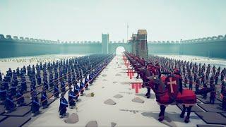 MEDIEVAL ARMY vs DYNASTY ARMY - Totally Accurate Battle Simulator TABS