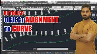 Learn To Align Objects to Any Curve Instantly - AutoCAD Lisp Hack