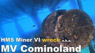 Paolo VDL: Best Malta Wrecks - Royal Navy HMS Miner VI a.k.a. "MV Cominoland" (light:Orcatorch D550)