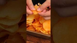 Easy Crispy Potato Chips  #food #shorts #asmr