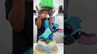 Lilo and Stich Cake for this lil monster #cake #cakedecorating #baking #decorating