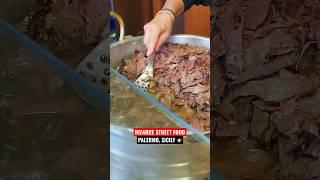 CRAZY Italian Street Food on Sicily  #shorts