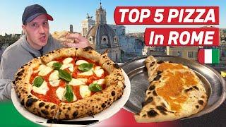 TOP 5 PIZZA Places in ROME - Best Italian Pizza From Rome 