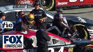 Daniel Suarez and Michael McDowell fight during Monster Energy Cup qualifying | NASCAR on FOX