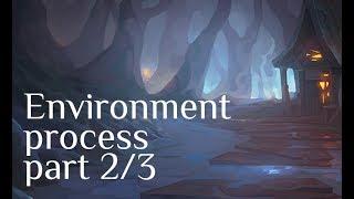 Environment painting process. Part 2/3