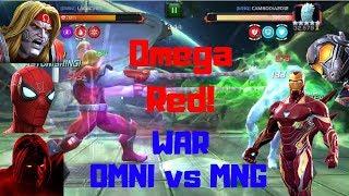 Omega Red In War! AW OMNI vs MNG! - Marvel Contest of Champions