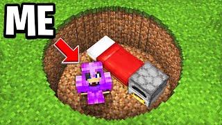 Minecraft, But I Can't Leave This Hole...