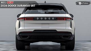 New 2026 Dodge Durango SRT Unveiled - The Ultimate SUV For Power, Luxury, and Performance !