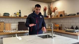 Can I Have an Undermount Sink and Drainer Grooves with a Compact Laminate Worktop?