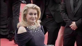 Catherine Deneuve, Zhang Yuqi and Zhu Yilong in Cannes