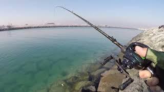 fishing using Kuying Superlite rod 0.8-15 gr baitcasting rod and PE 0.