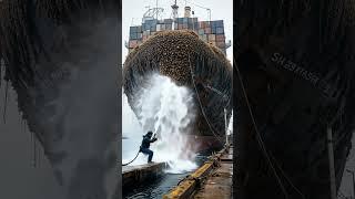 Big Ship Clean #ship #clean #barnacles #wildlife #ocean