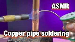 Copper Pipe Soldering  Plumbing #asmr