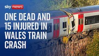 Passenger dead and 15 in hospital after train collision in Wales