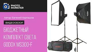 Бюджетный комплект студийного света Godox MS 300 F