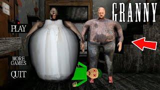 Playing Fat Granny vs Fat Grandpa vs Baldi | New Update Granny !! Gameplay Animation