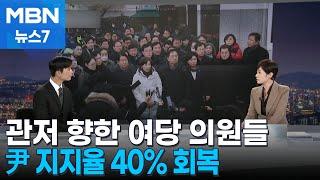 [뉴스추적] 여당 지도부, 관저 향한 의원들에 당혹? / 윤 대통령 지지율 40% 의미는 [MBN 뉴스7]