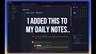 Tracking Daily Note Creation in Obsidian Workflow