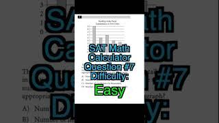 SAT Math Practice Calculator #7 Difficulty: Easy (SAT Practice Test #1)... #shorts