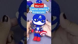 Capitan america Amigurumi  funko  #celinainnovacionescrochet #muñecoamigurumi #crochetfunko #crochet