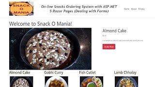 Online Snacks Ordering System with ASP.NET 5 Razor Pages(Dealing with Forms) - Part 6