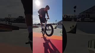 Devon Smillie at BMX street practice at #XGamesVentura 2024