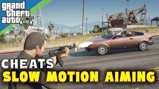 GTA 5 - PHONE CHEATS - " Slow Motion Aiming " ( All Consoles & PC )