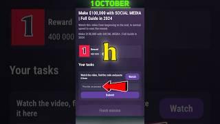 Make $100,000 with SOCIAL MEDIA| Full Guide in 2024 Tapswap Code#tapswap #crypto