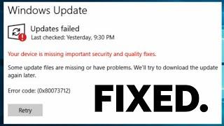 Fix Your Device Is Missing Important Security And Quality Fixes