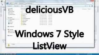 Windows 7 Style ListView! (C#) - decliciousVB