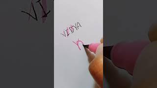 Vidya name logo design 