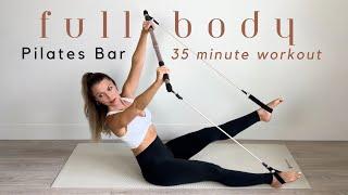 35-Minute Full Body Pilates Bar Workout | Sculpt & Strengthen | Reformer Benefits at Home