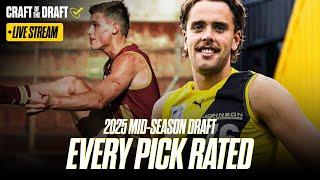 2025 AFL Mid-Season Draft LIVE STREAM | Craft of the Draft AFL