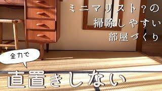 直置き全力回避で掃除の億劫さをなくす。ミニマリスト？のvlog