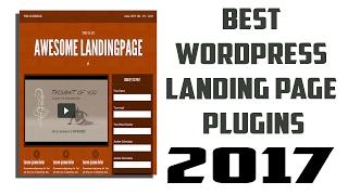 Best WordPress Landing Page Plugins 2017 #Top 10