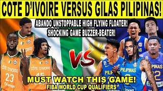 -GILAS PILIPINAS vs COTE D 'IVOIRE - New Year Game! Kai Sotto Brownlee at Abando Clutch Shots! 2k