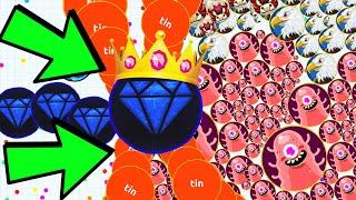 THE BIGGEST DOUBLE SPLITS IN FANIX.IO! CRYSTALS NEW GAME  AGAR.IO LIKE GAME