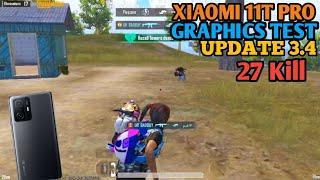 XIAOMI 11T PRO PUBG 90FPS TEST | MI 11T PRO PUBG GRAPHICS TEST 2024 / UPDATE 3.4 +4 FINGER GYROSCOPE