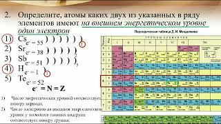 Практическая часть  Задание 1  Электронная конфигурация атома (Часть 1)