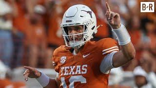 Arch Manning Throws 2 TD, 2 INT in First Career Texas Start