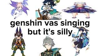 genshin VAs singing but it's silly