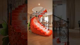Absolutely loving these fruit staircases!  #luxuryhomes #interiordesign #tiktokmademebuyit