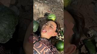 Survival Skills: single mom with watermelon skills in forest #survival #outdoors #skills #cooking