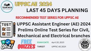 UPPSC AE PRELIMS TEST SERIES| UPPSC AE PRELIMS BEST TEST SERIES| HOW TO ATTEMPT UPPSC AE FREE QUIZ