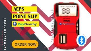 PayNearby Transaction by Evolute Falcon Device. FIRST FINGER SCAN KE SAATH BEST THERMAL PRINTING.